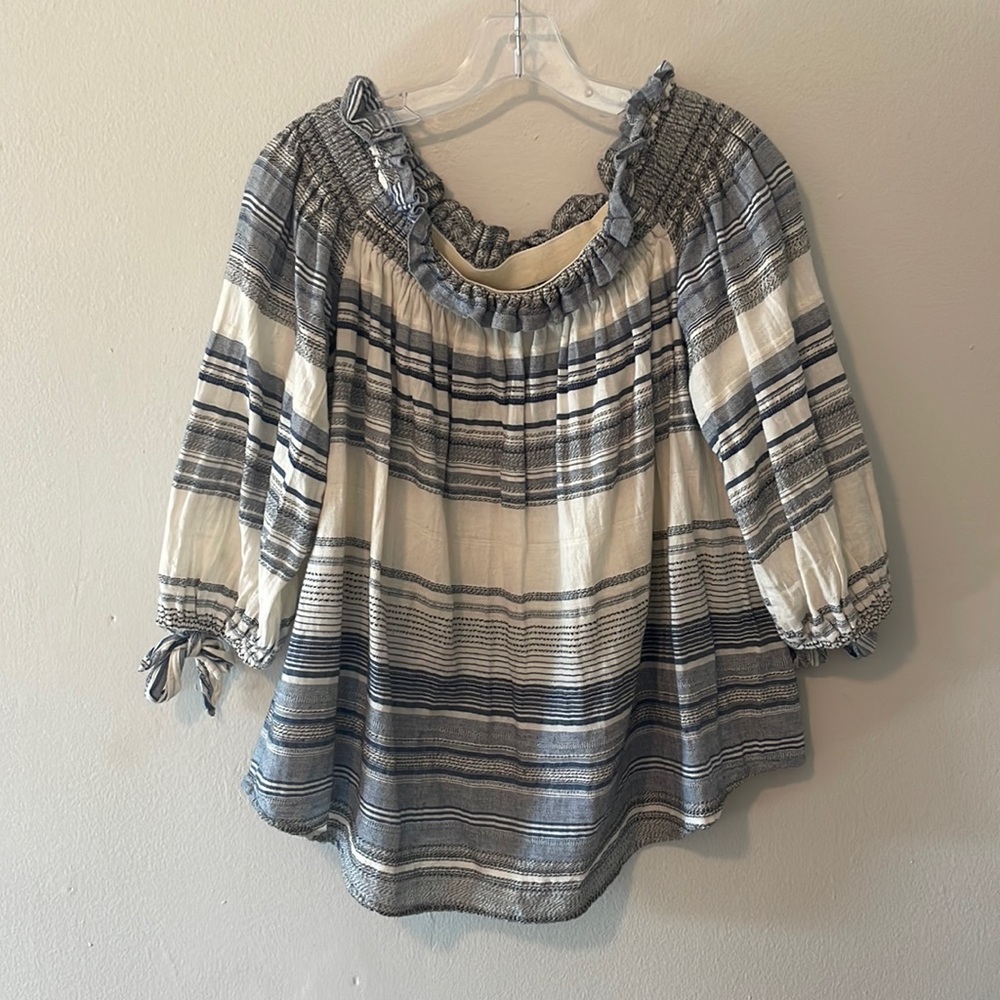 Off the shoulder Beach Riot blouse